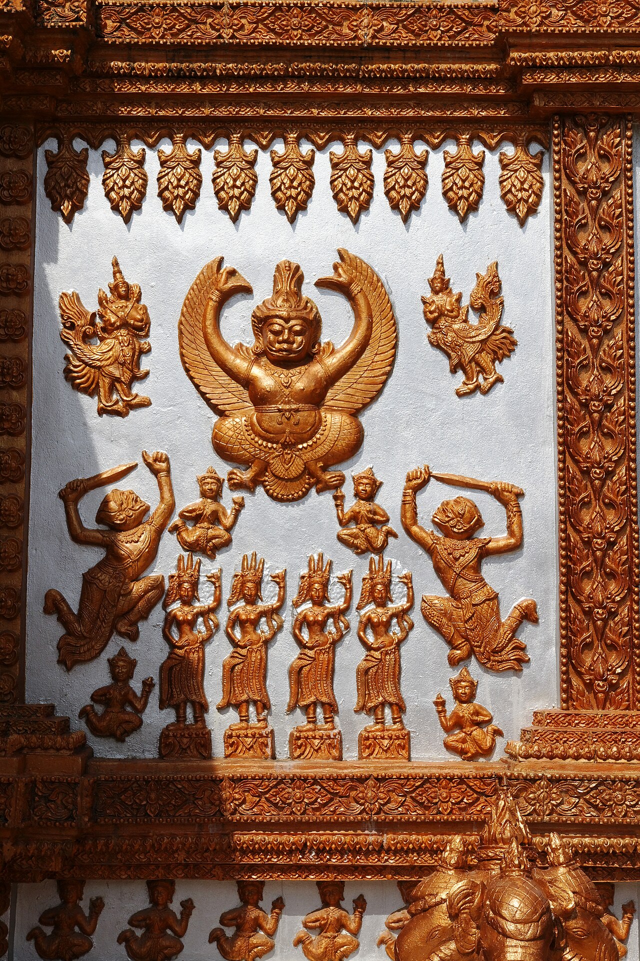 Phaya Khrut (the garuda) — Wat Samrong Kiat is a buddhist temple located in the province of Sisaket, Thailand