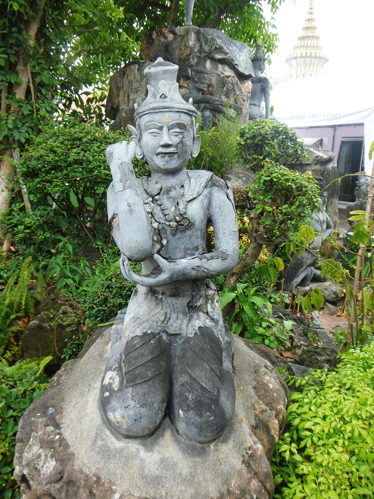 Phra Lersi figure (the hermit-teacher) — This is a photo of a monument in Thailand identified by the ID