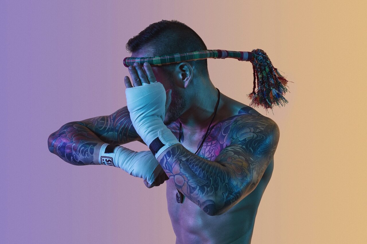 Prachiat (yantra head-cloth / armband) — ThaÏ Boxing