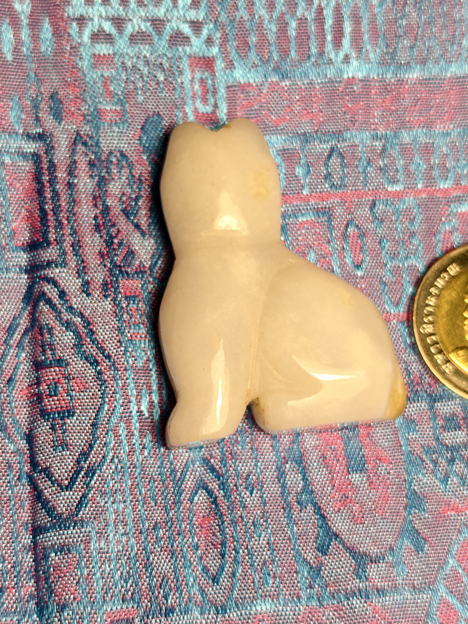 White jade cat, photograph 1