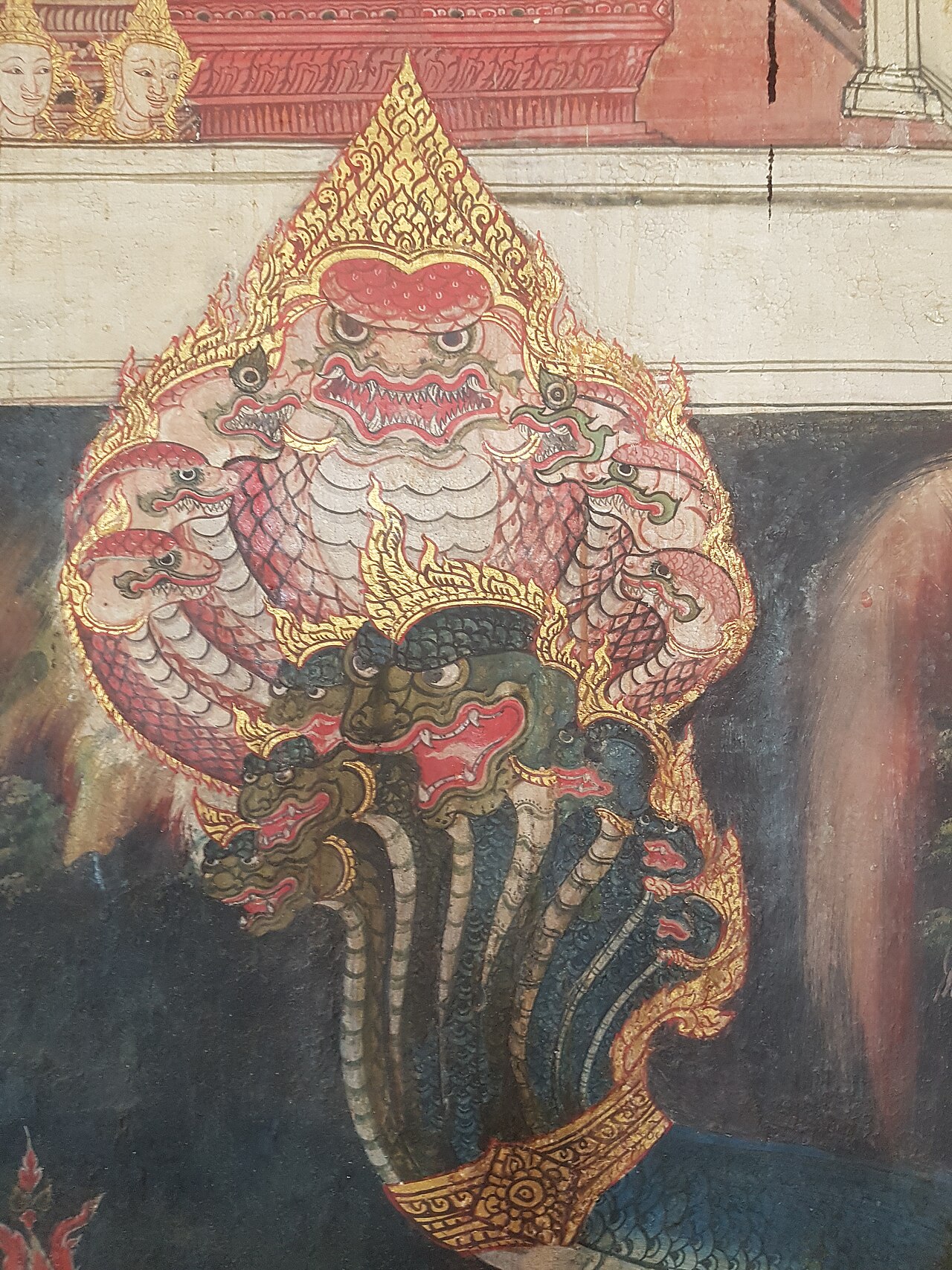 Naga pendant — Phutthai Sawan Hall, Front Palace, Bangkok National Museum, Bangkok, Thailand.