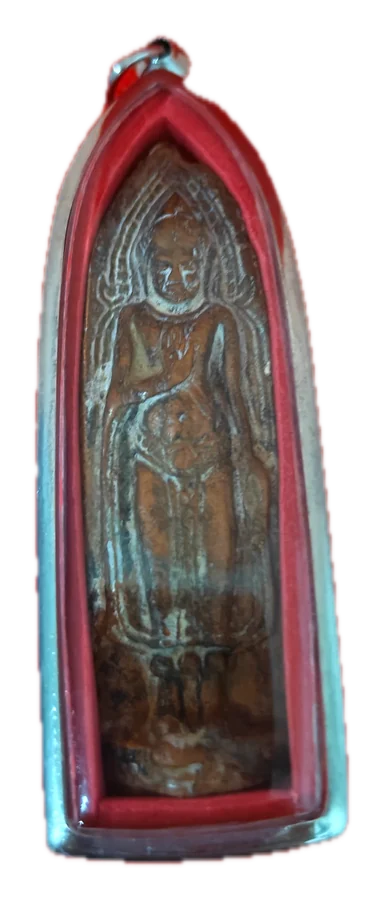 พระยืน กรอบทรงสูง · Standing Buddha in a tall case