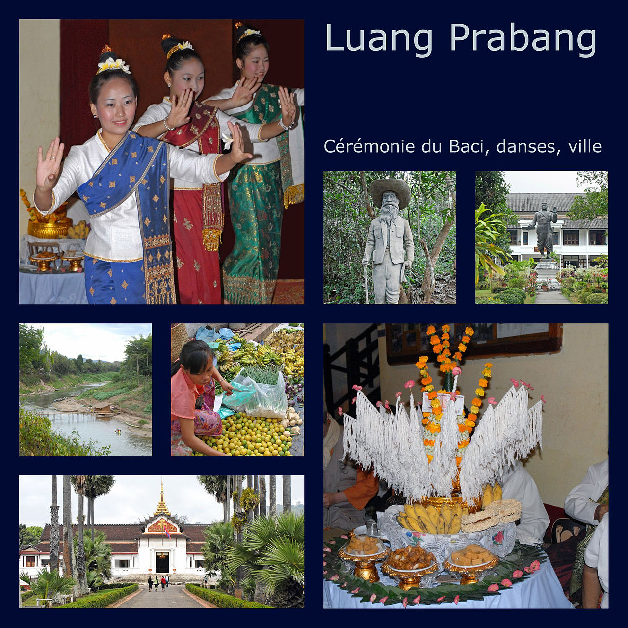 Sai sin (blessed cotton thread) — Images de la ville, de la cérémonie du Baci et des danses traditionnelles du Laos.

www.flickr.com/photos/dalbera/sets/7