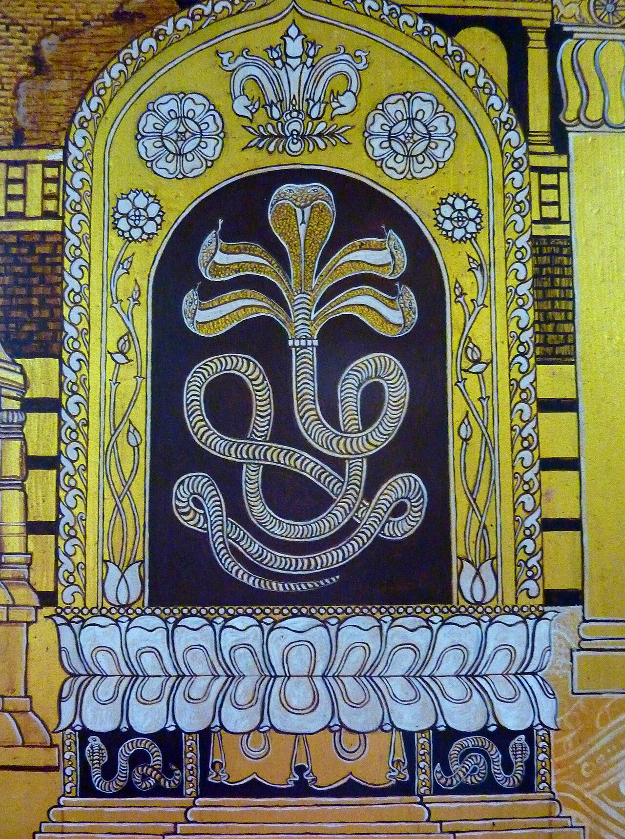 Naga pendant — 029 Naga Plaque, Wat Sri Suphan, Chiang Mai