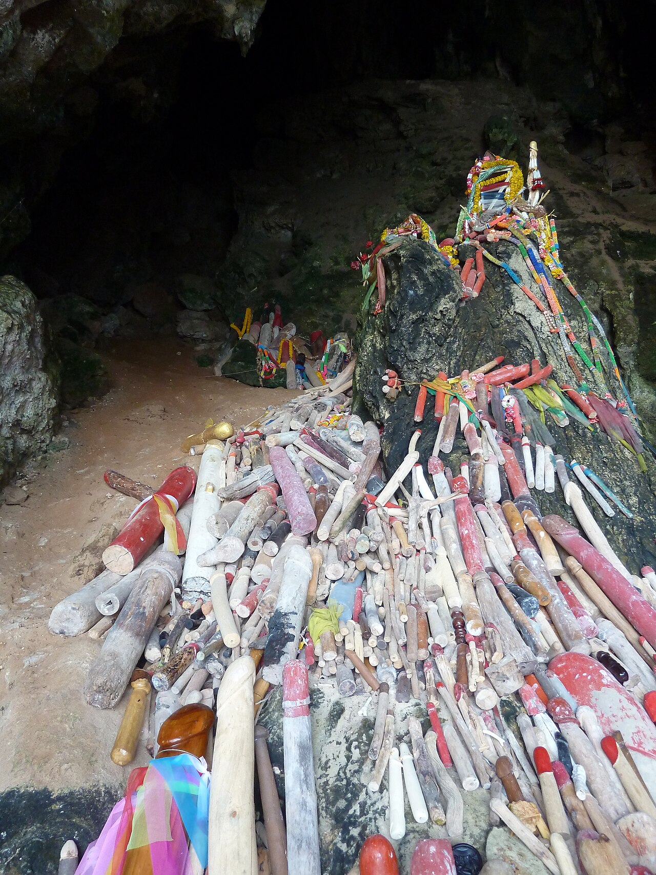 Palad khik (phallic waist charm) — Phra Nang cave, Phra Nang beach, Rai Leh (Railay) Pennisula, Krabi, Thailand