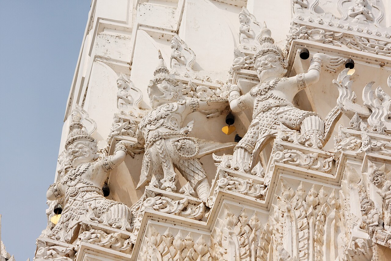 Phaya Khrut (the garuda) — Wat Mahathat Worawihan is a buddhist temple located in the province of Phetchaburi, Thailand