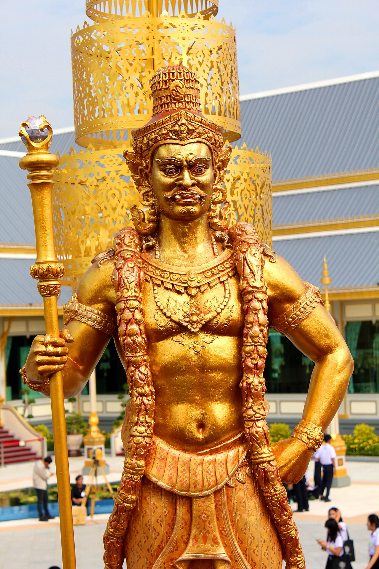 Thao Wessuwan (guardian-king of the yaksha) — Royal Crematorium King Bhumibol Adulyadej of Thailand