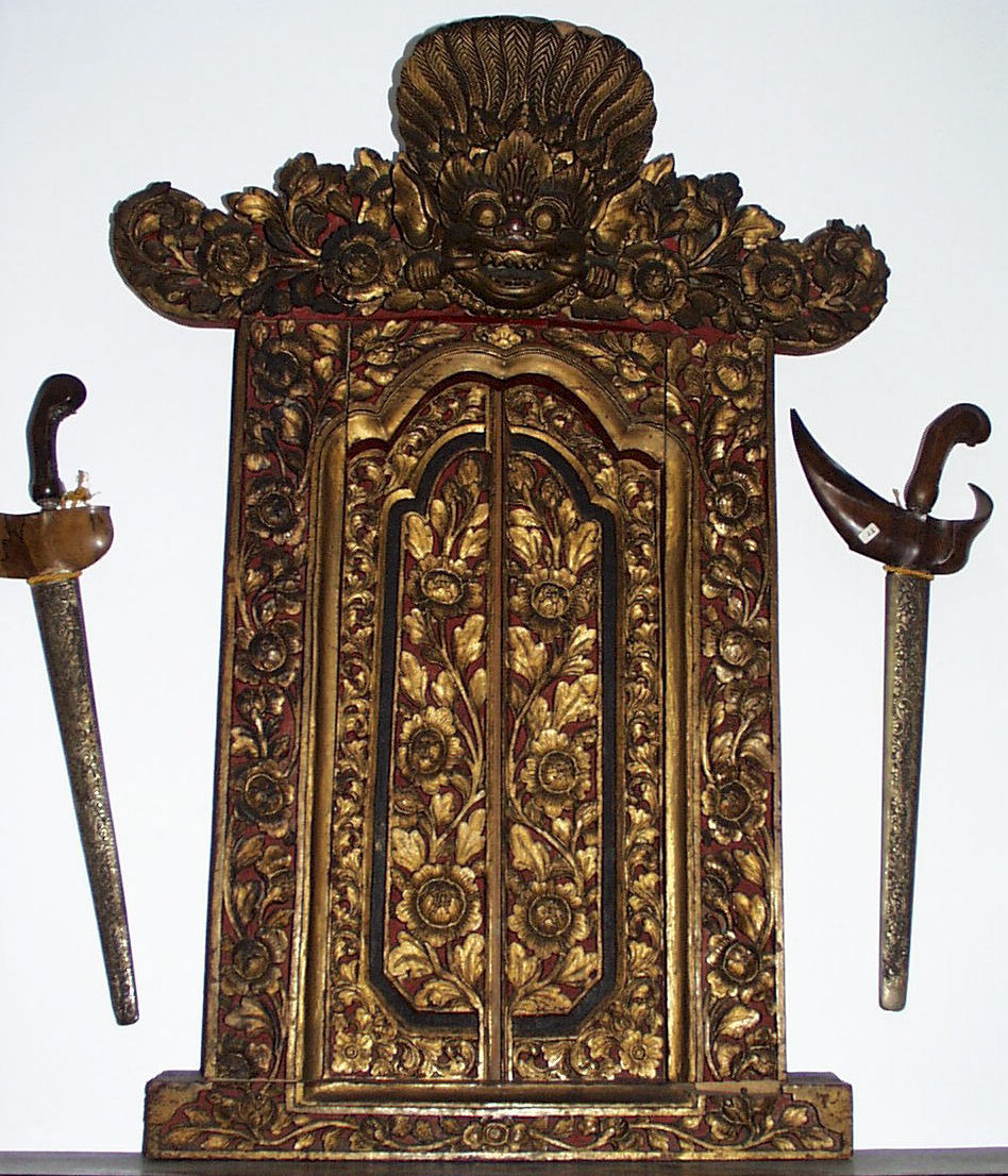 Keris / kris (the heirloom dagger) — altar in the East Asia Institute of Ludwigshafen in Germany