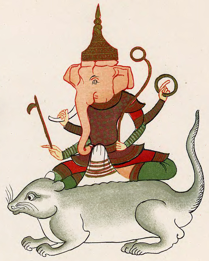 Nat figure (Burmese spirit-deity) — Ganesha (Maha Peinne) in Burmese representation