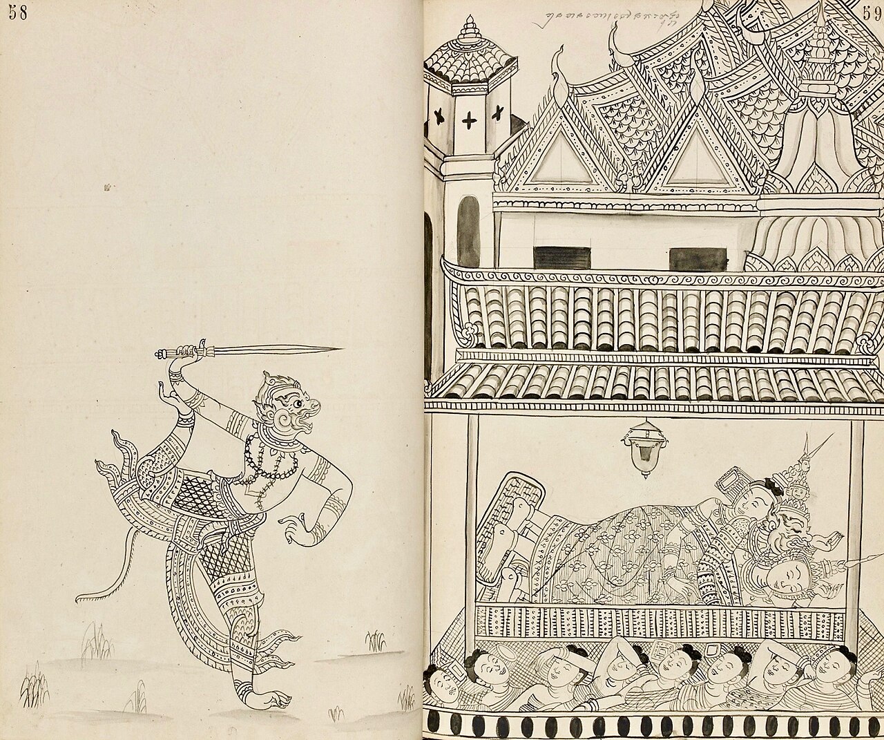 Hanuman figure — The Ramayana is a Sanskrit language Hindu epic attributed to Valmiki, whose first redaction is dated between 5th-century
