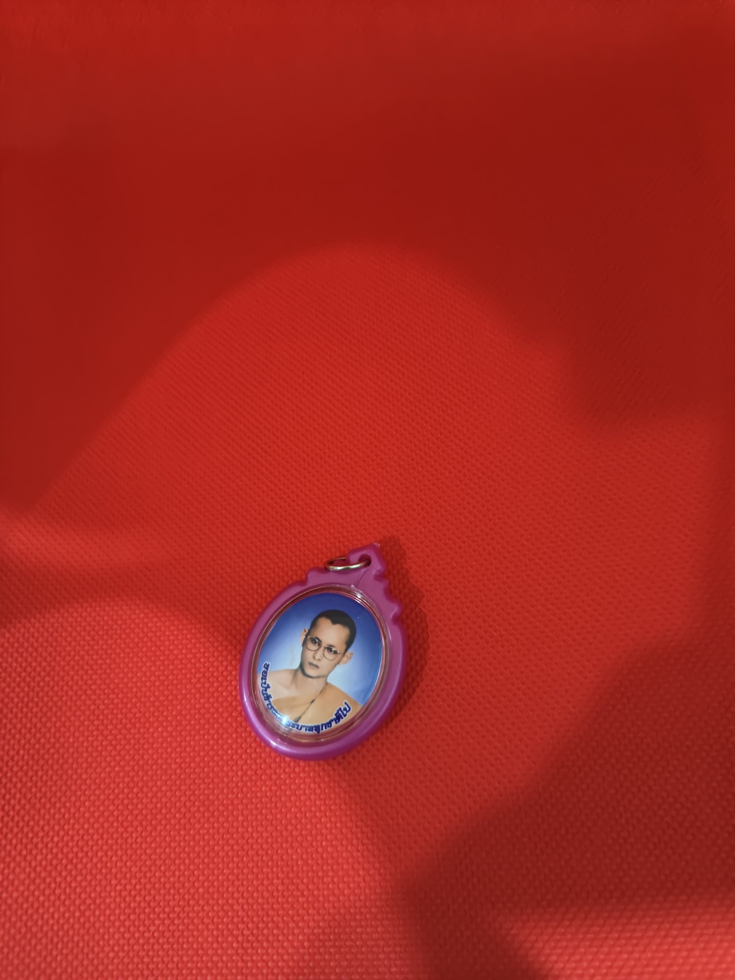 Locket: King Rama IX as a monk, photograph 1