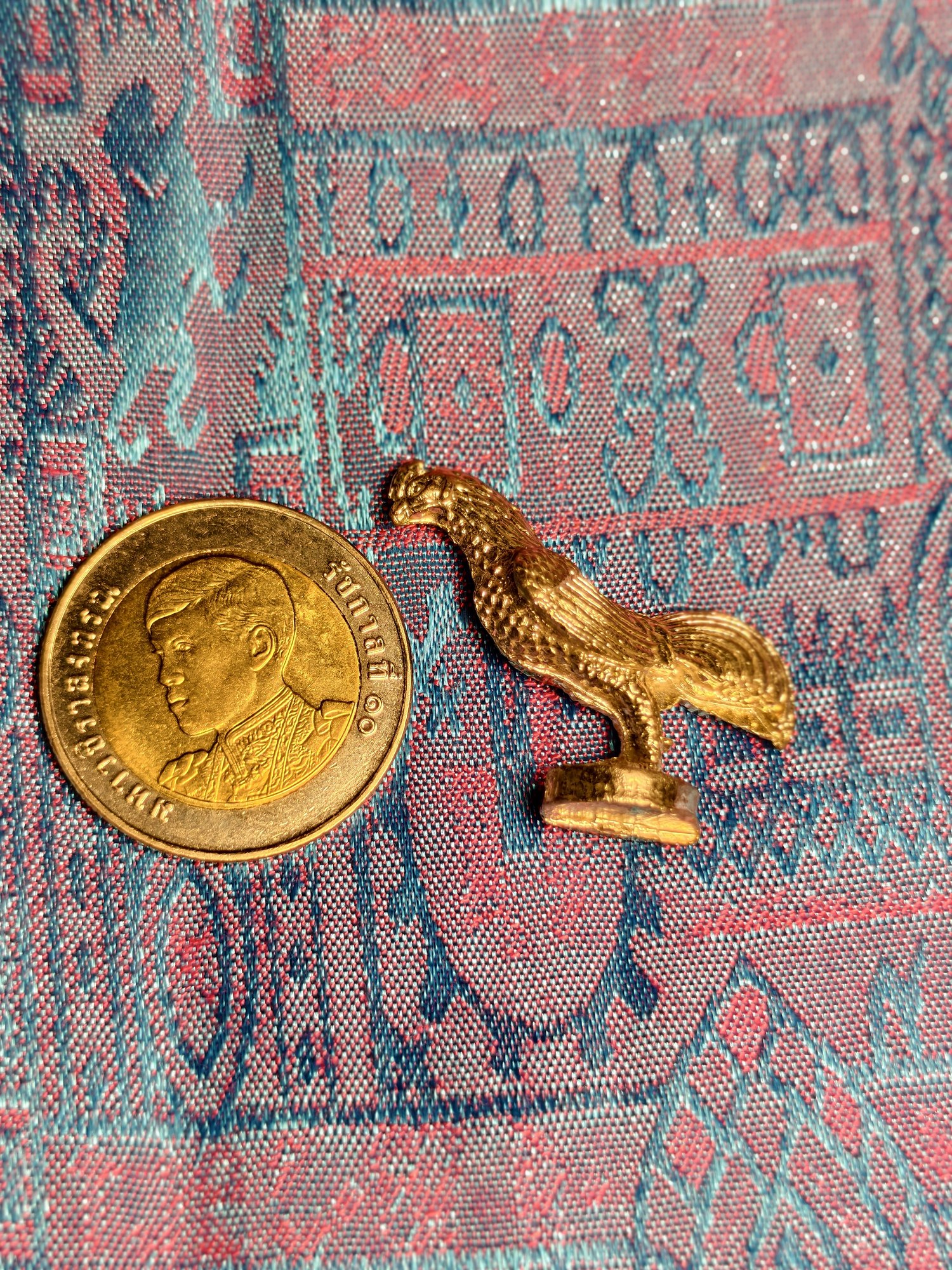 Brass rooster, photograph 1