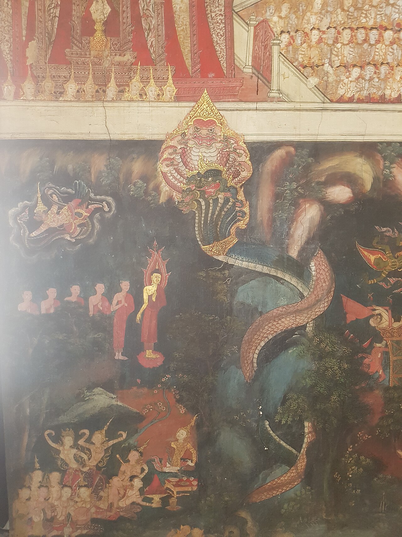 Naga pendant — Phutthai Sawan Hall, Front Palace, Bangkok National Museum, Bangkok, Thailand.