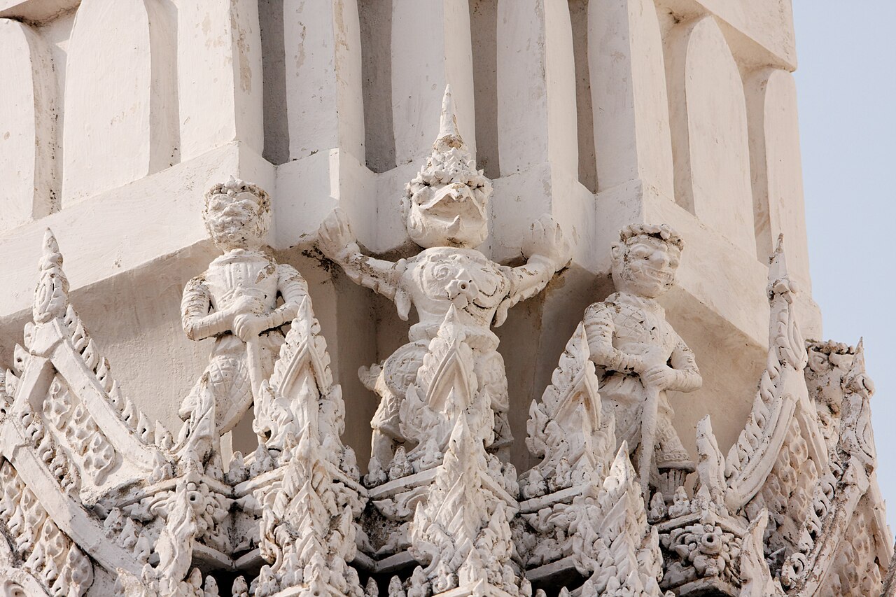 Phaya Khrut (the garuda) — Wat Mahathat Worawihan is a buddhist temple located in the province of Phetchaburi, Thailand