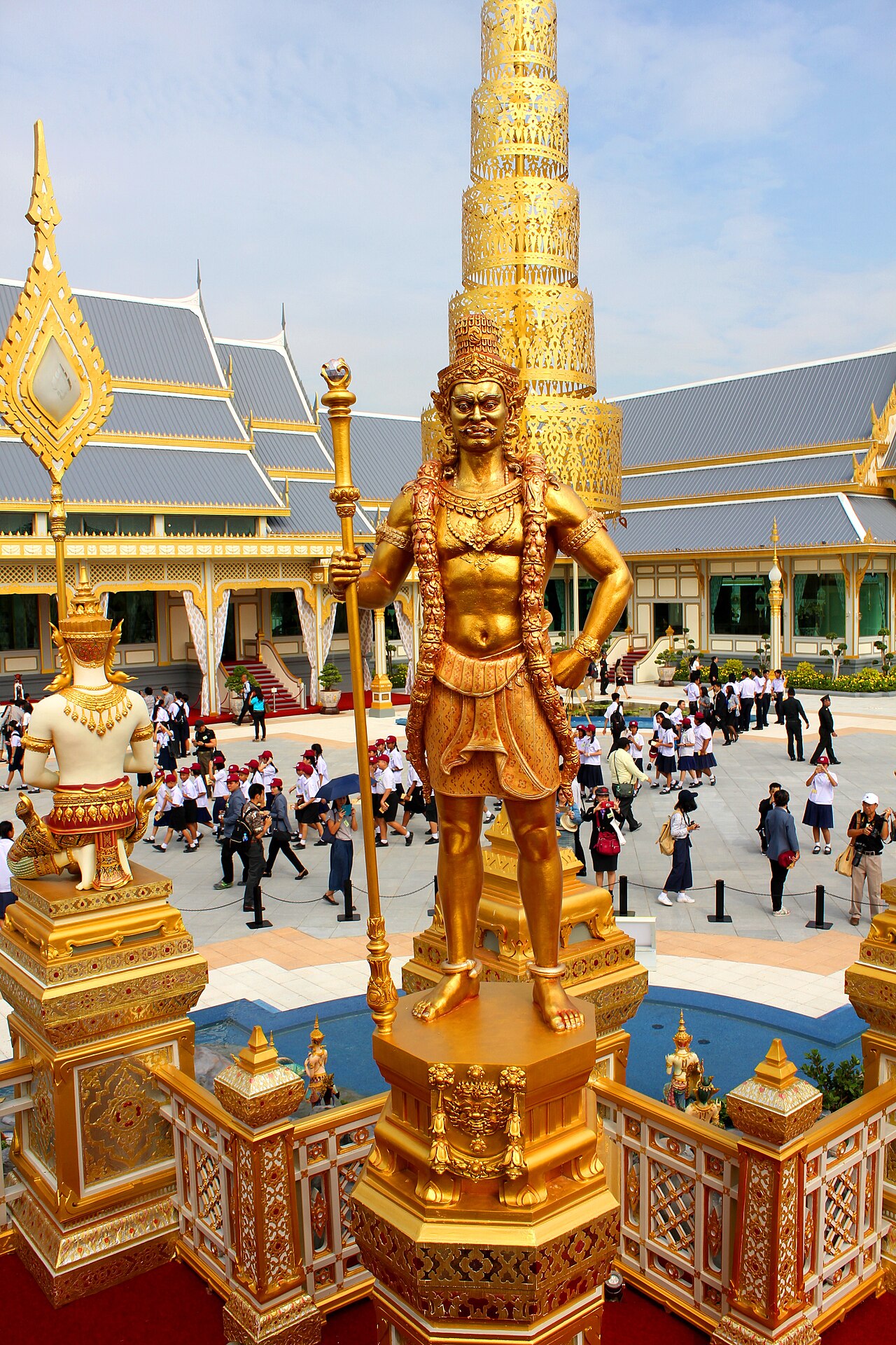 Thao Wessuwan (guardian-king of the yaksha) — Royal Crematorium King Bhumibol Adulyadej of Thailand