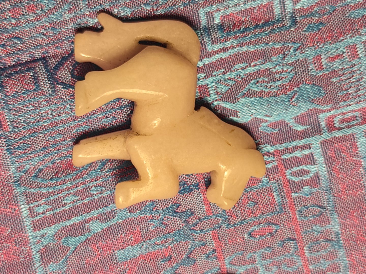 Pink jade horse, photograph 2