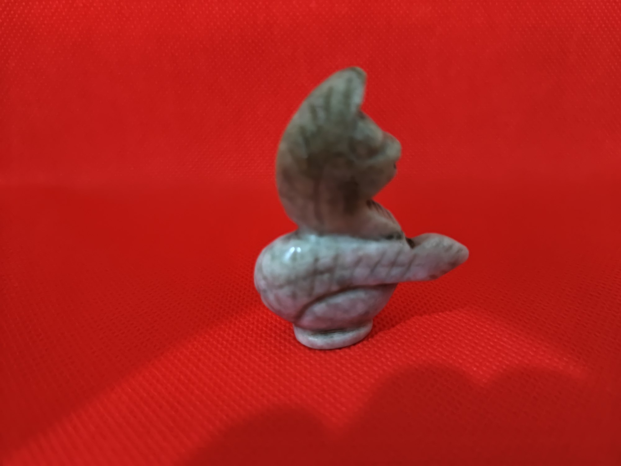 Carved stone serpent, photograph 1