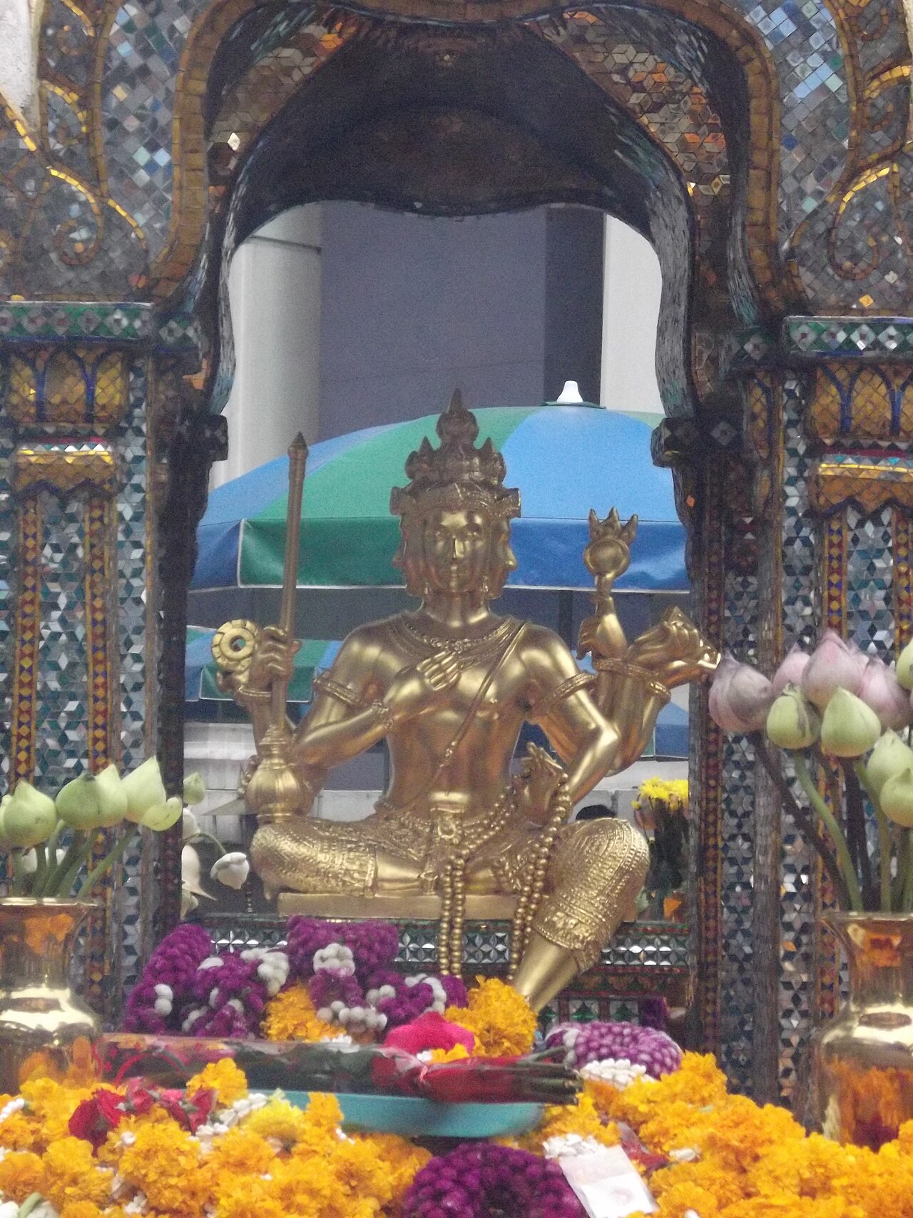 Four-faced Brahma pendant