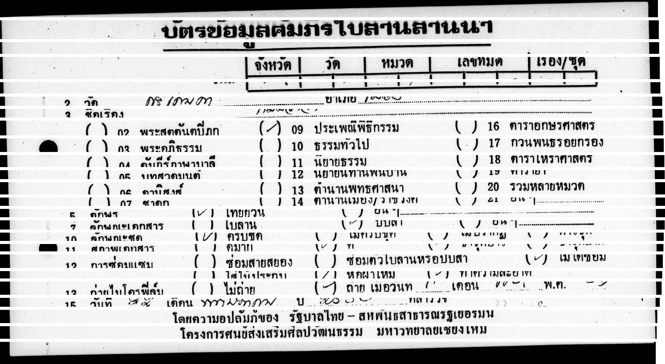 Kammawaca, Sut thon pha lae bat, PDF page 1 — original scan