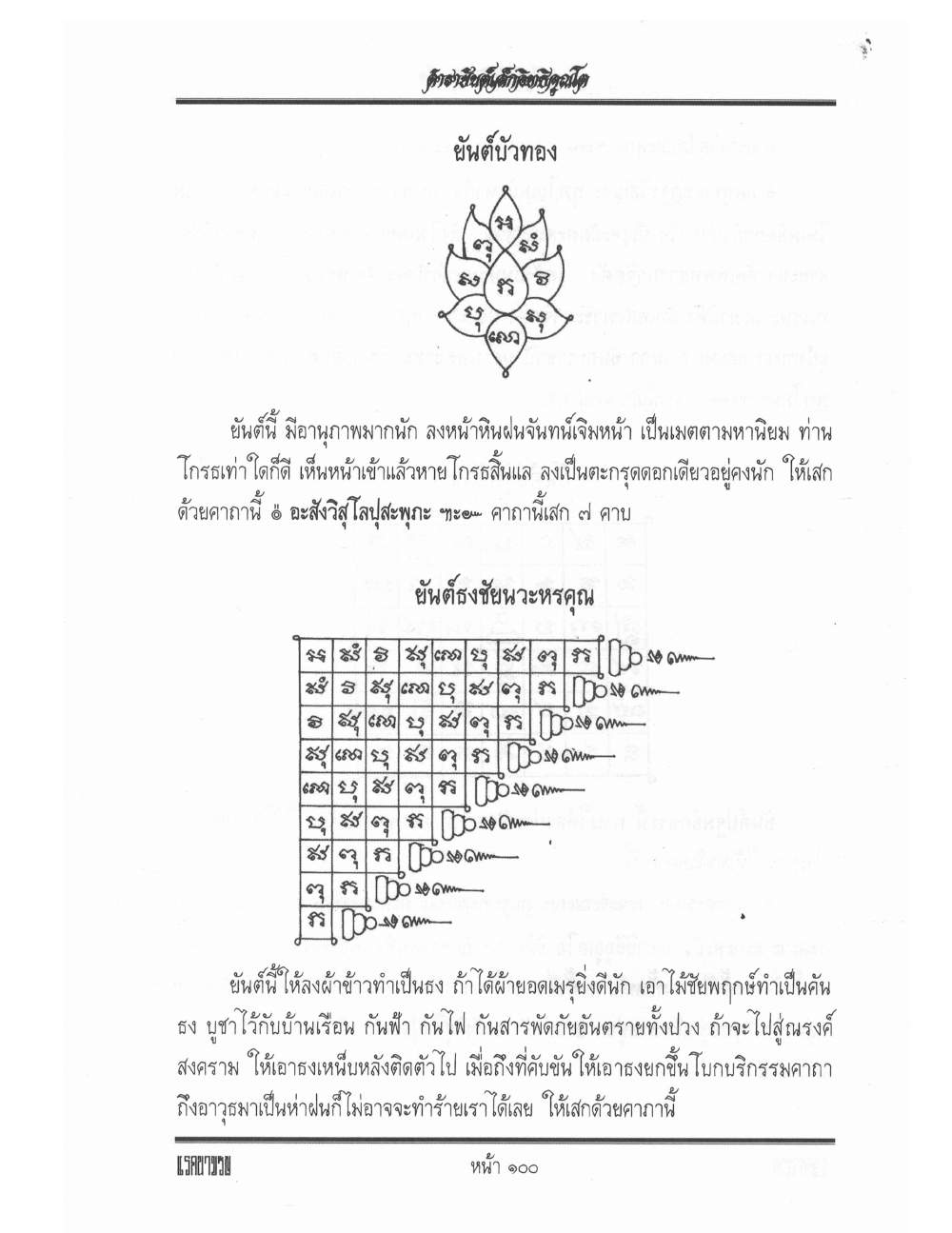 Yantra Inscription Formulas Khom Thai, PDF page 109 — original scan