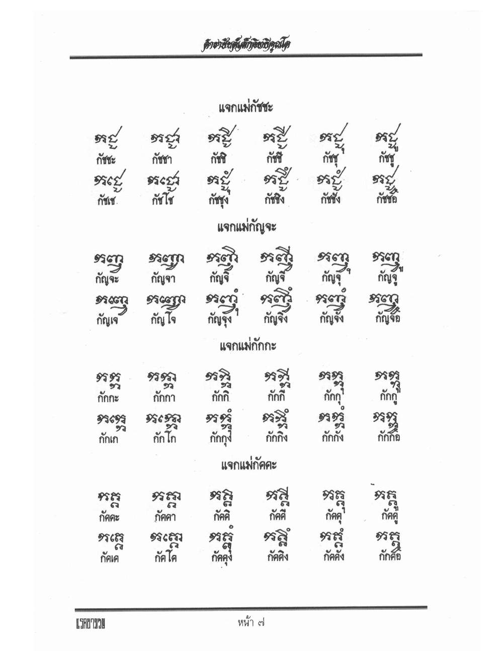 Yantra Inscription Formulas Khom Thai, PDF page 16 — original scan