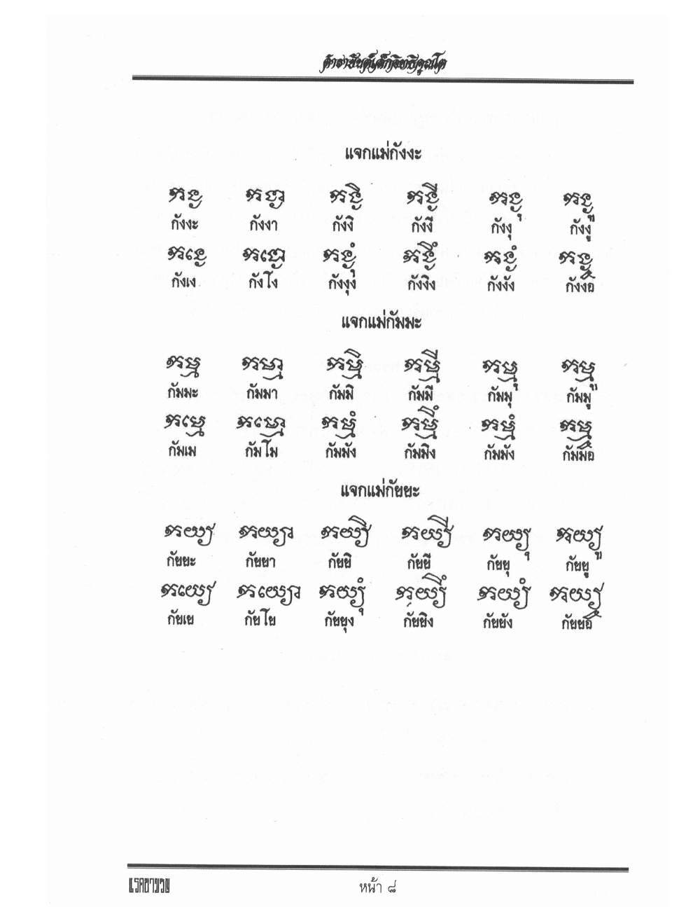 Yantra Inscription Formulas Khom Thai, PDF page 17 — original scan