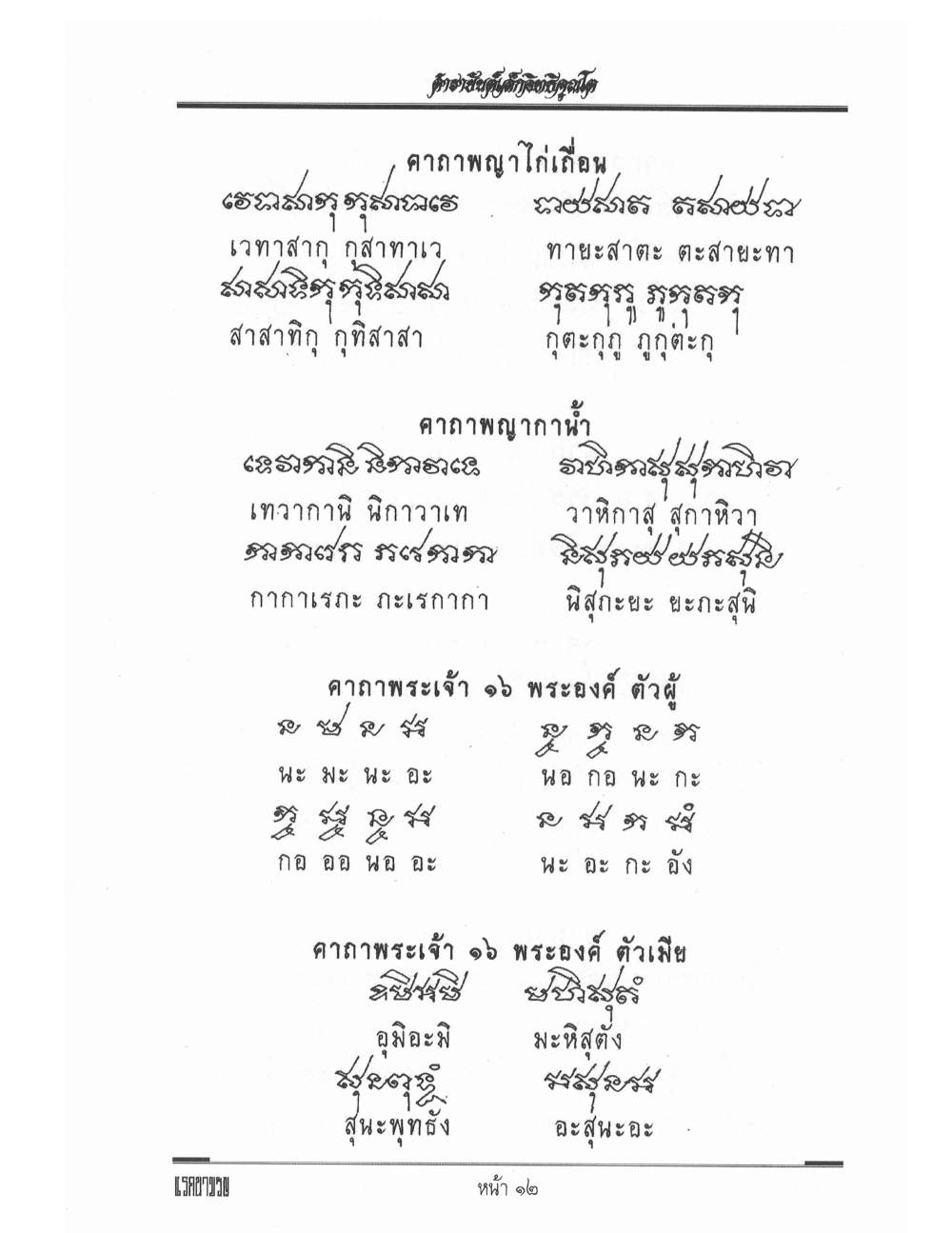 Yantra Inscription Formulas Khom Thai, PDF page 21 — original scan