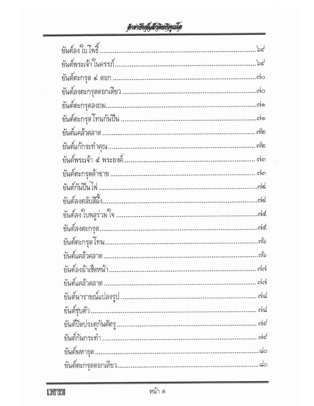 Yantra Inscription Formulas Khom Thai, PDF page 4 — original scan