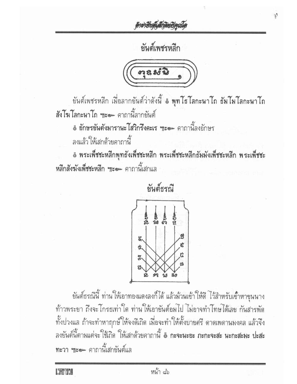 Yantra Inscription Formulas Khom Thai, PDF page 95 — original scan