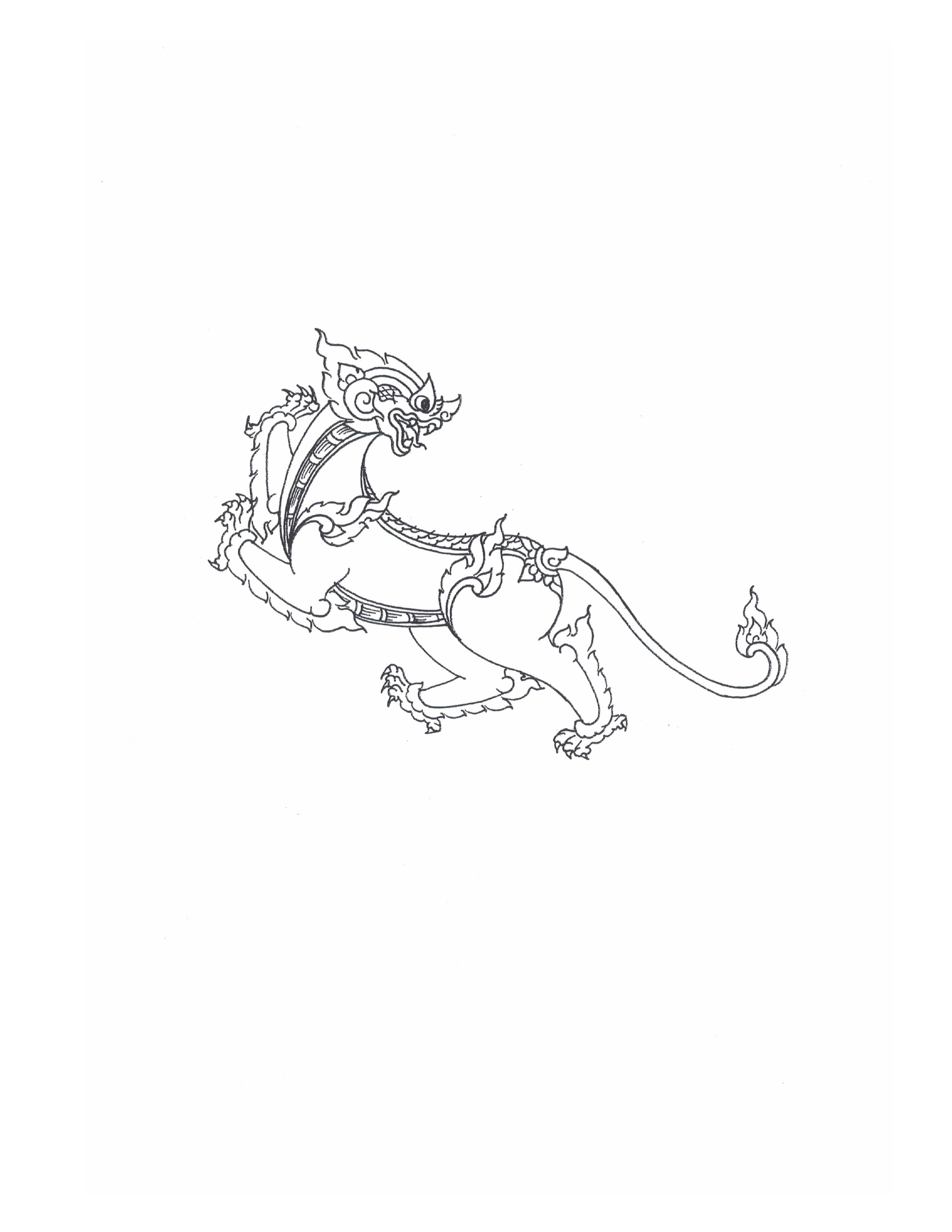Sak Yant Stencils For Tracing, PDF page 100 — original scan
