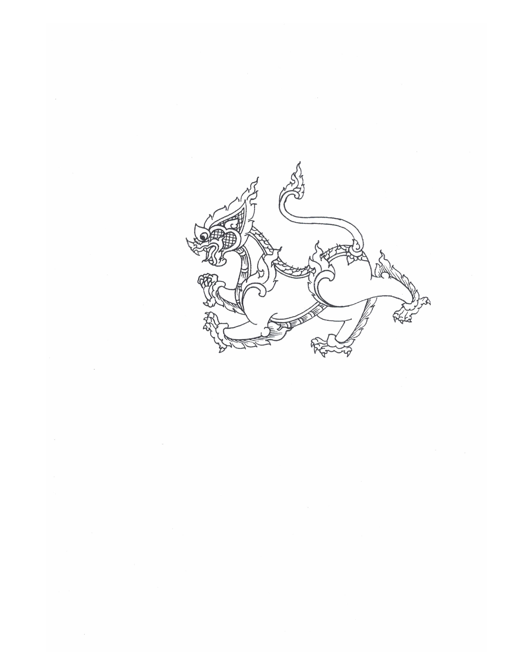 Sak Yant Stencils For Tracing, PDF page 101 — original scan