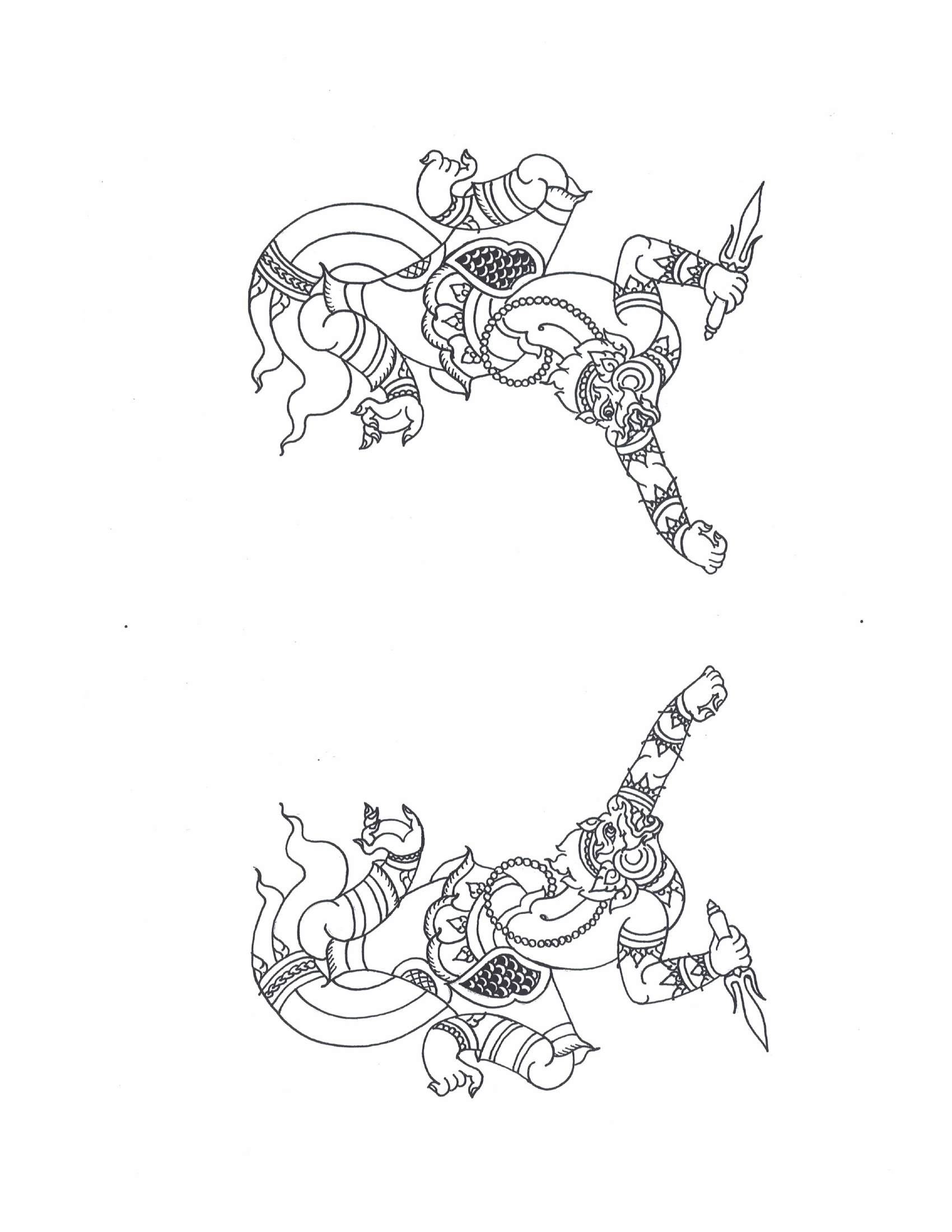 Sak Yant Stencils For Tracing, PDF page 86 — original scan