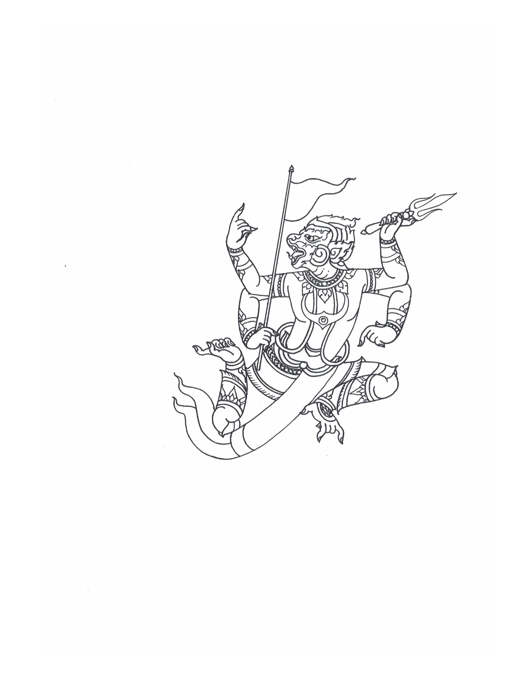 Sak Yant Stencils For Tracing, PDF page 89 — original scan