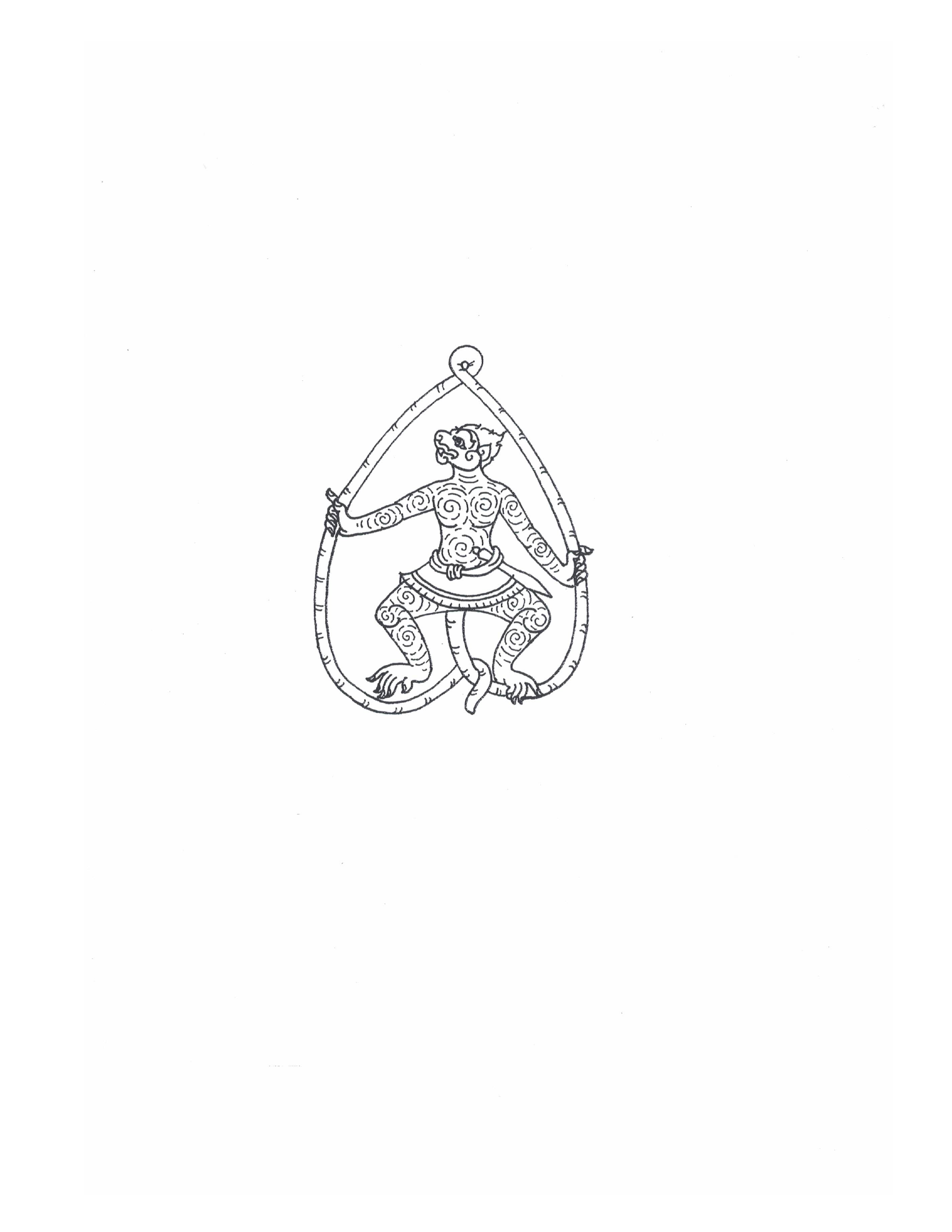 Sak Yant Stencils For Tracing, PDF page 93 — original scan