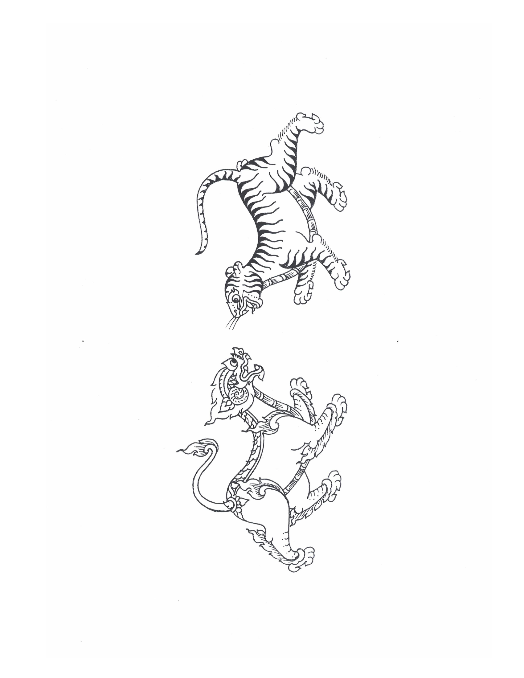 Sak Yant Stencils For Tracing, PDF page 99 — original scan