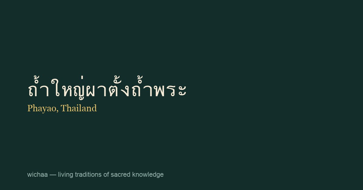 ถ้ำใหญ่ผาตั้งถ้ำพระ