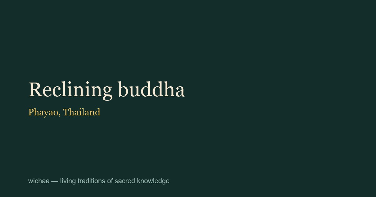 Reclining buddha