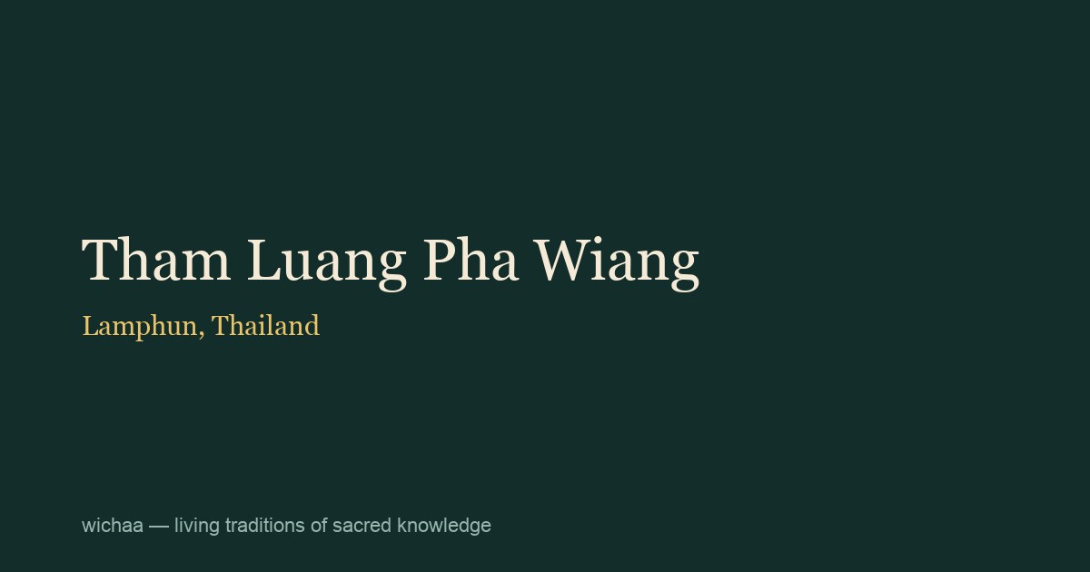 Tham Luang Pha Wiang