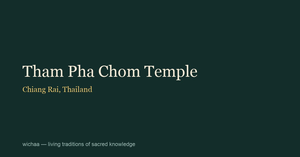 Tham Pha Chom Temple