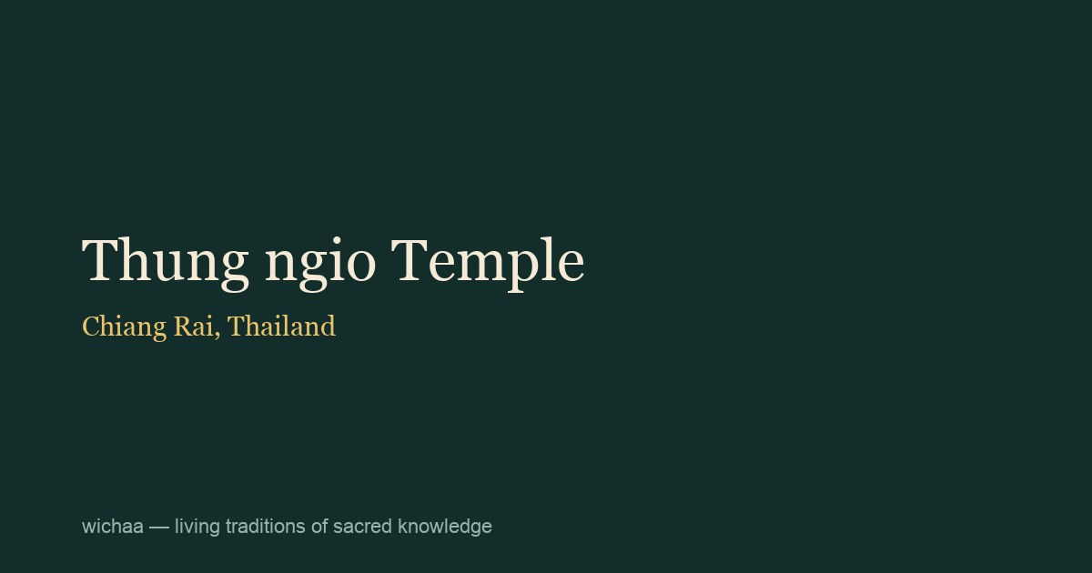 Thung ngio Temple