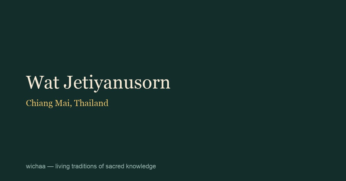 Wat Jetiyanusorn