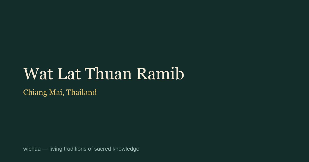 Wat Lat Thuan Ramib