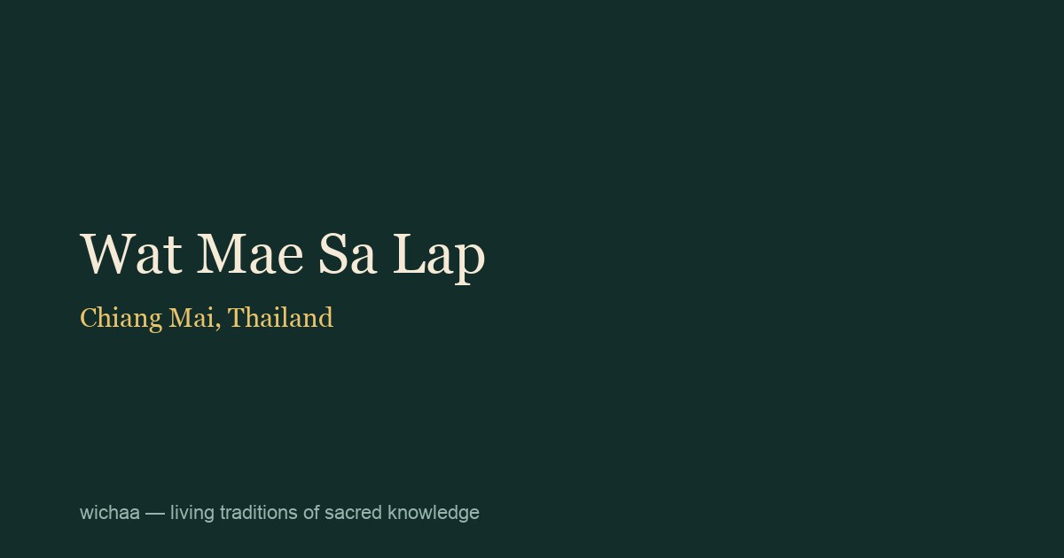 Wat Mae Sa Lap