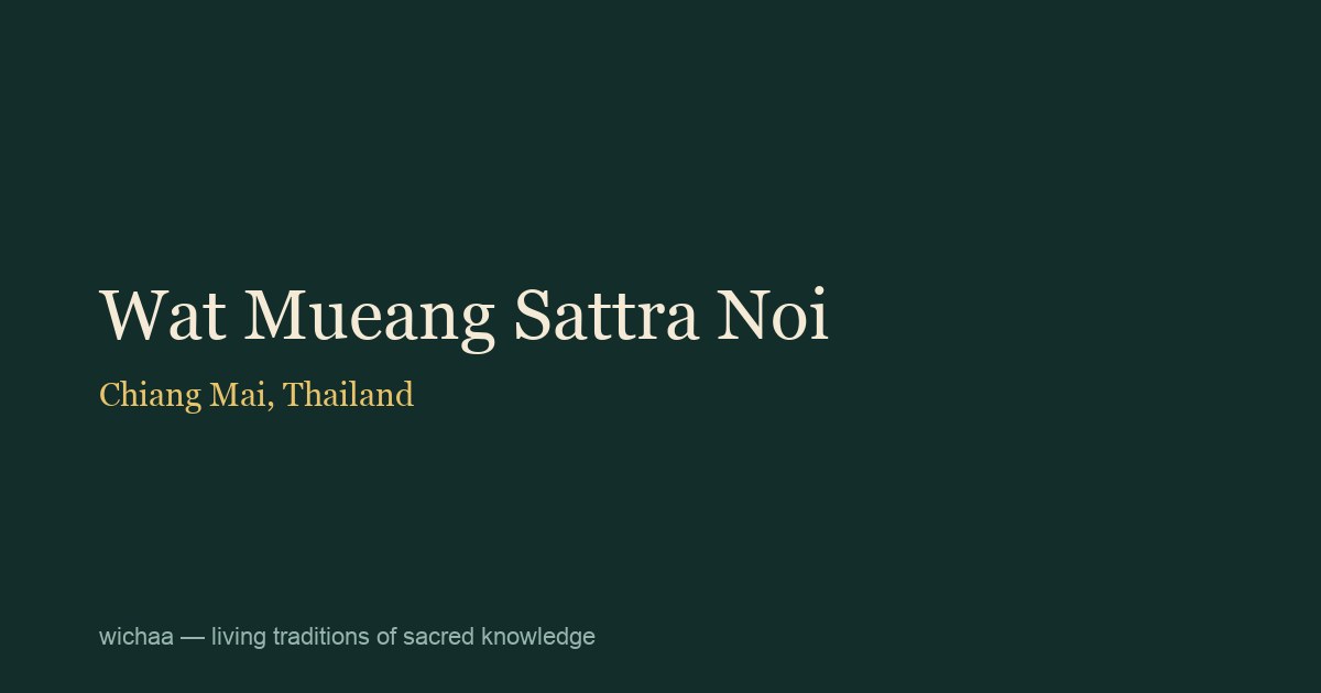 Wat Mueang Sattra Noi