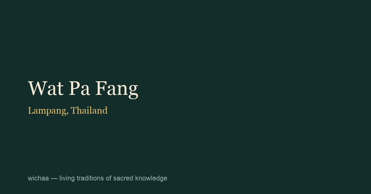 Wat Pa Fang
