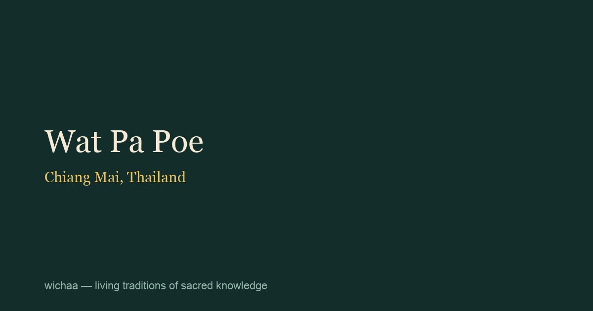 Wat Pa Poe