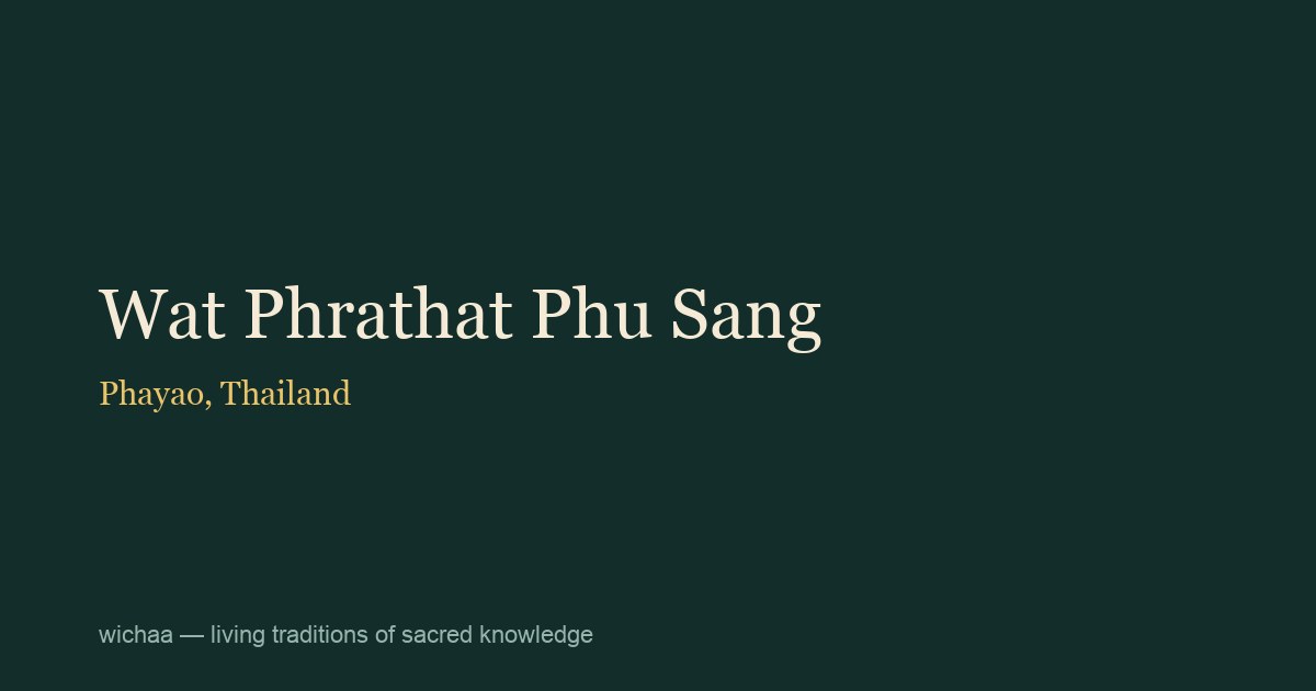 Wat Phrathat Phu Sang