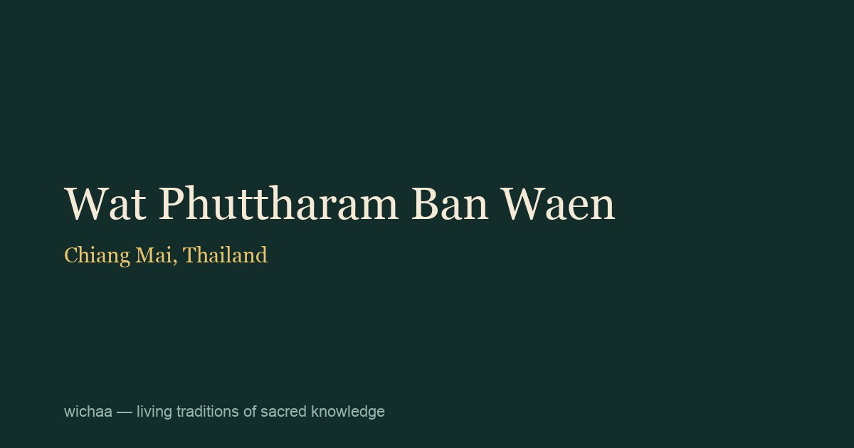 Wat Phuttharam Ban Waen