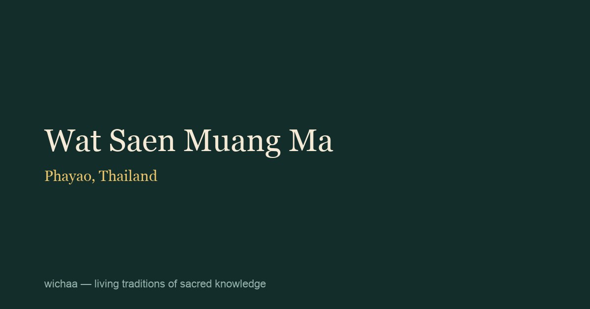 Wat Saen Muang Ma
