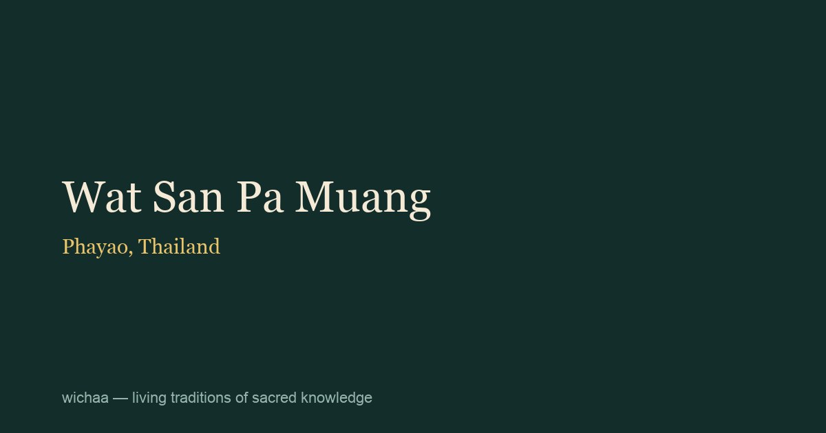 Wat San Pa Muang